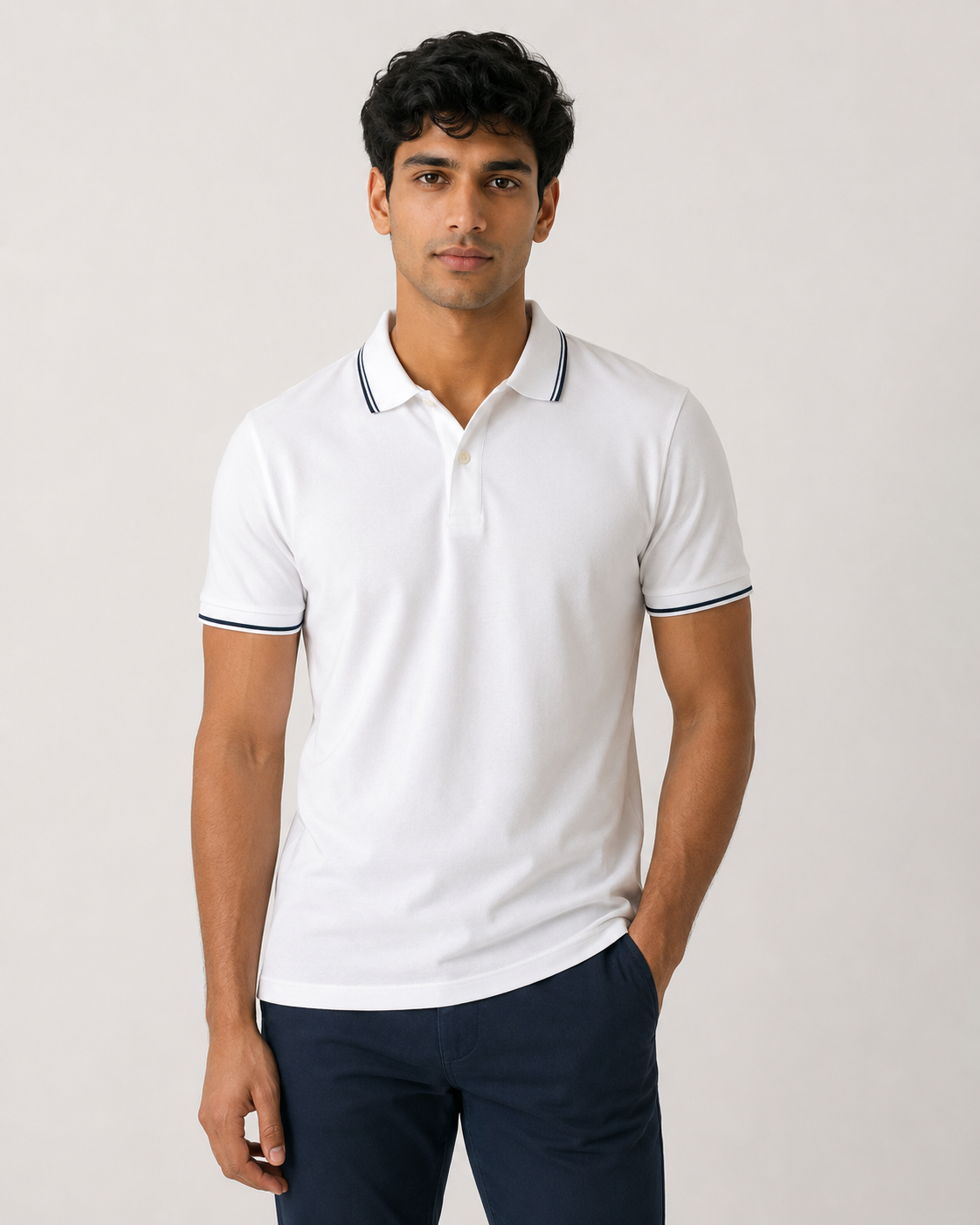 GlobalFits Contrast Polo