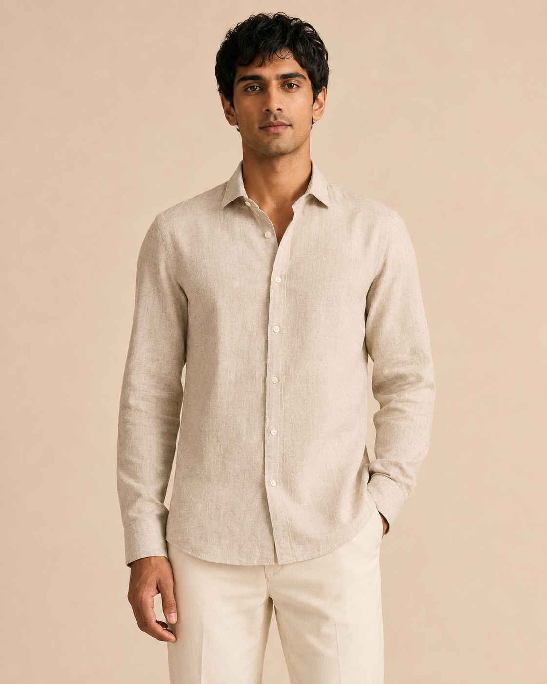 GlobalFits Premium Linen-Look Shirt